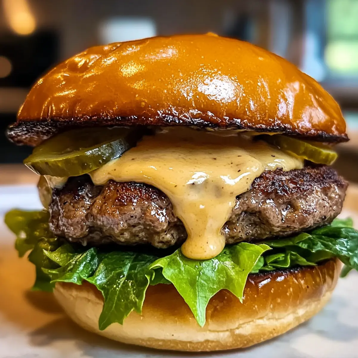 Saftiger Smash Patty Burger mit GeheimsoAe eib4eh